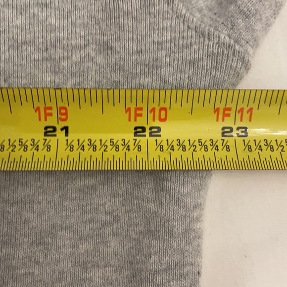 VTG Polo by Ralph Lauren Gray Sweatshirt Raised Felt Lettering USA Flag XL - Picture 12 of 15